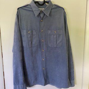 Christian DIor Vintage Velour Epaulet Shirt